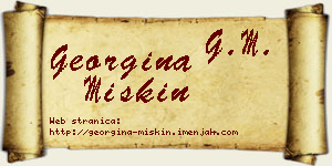 Georgina Miskin vizit kartica